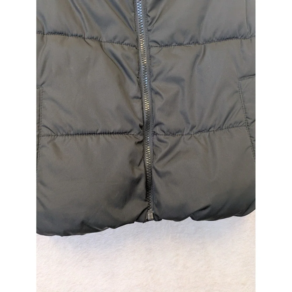 Old Navy Kids Size M‎ 8 Black Quilted Puffer Vest Water-Resistant Mock Neck